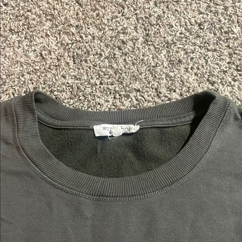 Workshop Republic Clothing Women's Olive Green Sweatshirt - Picture 5 of 6